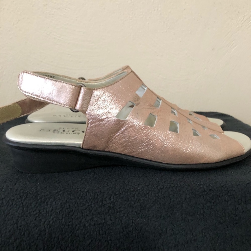 Sesto Meucci Metallic Sandals - Picture 3 of 6
